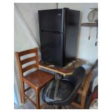 Haier Compact Refrigerator with Assorted Chairs