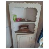 Corner Display Cabinet with Contents