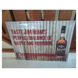 Jim Beam Maple Bourbon Advertising Sign