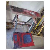 Adjustable Height Work Table with Accent Table