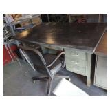 SLATE SLAB AND DESK WITH CHAIR