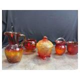 Amberina Glass Items
