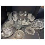 Vintage Clear Goblets - Egg Tray - Misc. Lids and More