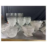 Tiara Sandwich Glass and Other Clear Glass
