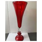 Red Bohemian Stretch Vase
