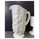 West Moreland MilkGlass Drinking Set