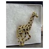 Costume Jewelry Giraffe Pin