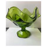 Green Drape Handkerchief Vase