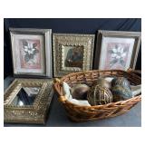 Framed Art and Wooden Decor Items