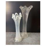 Vintage Fenton and MCM Swung Vases