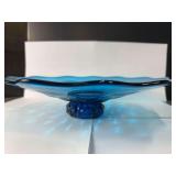 Viking Glass Bluenique Petal Bowl