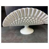 Fenton Hobnail Milk Glass Fruit Bowl