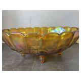 Carnival Glass Fruit Bowl