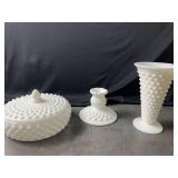 Hobnail Milk Glass