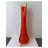 Amberina Swung Vase