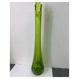 Vintage MCM Green Swung Vase