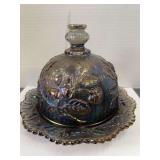 Carnival Glass Butter Dish