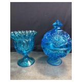 Vintage Blue Glass Item