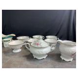 Porcelain Cups - Sugar and Creamer