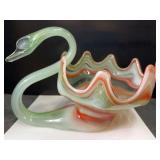 Hand blown Art Glass Sean Vase