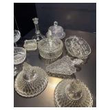 Vintage Clear Glass Servingware