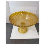 Jeannette Glass Pedestal Fruit Bowl & Scottie Dogs