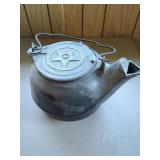 Cast Metal Kettle with Star Motif