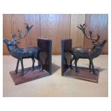Pair of Brass Deer Bookends by Vaishali International