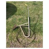 Single Wheel Garden Plow with Cultivator Attachment