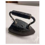 Cast Iron Sad Iron with Embossed Handle