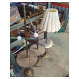 Three Assorted Torchiere-Style Lamps