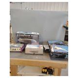 Model Kits including Goodyear Blimp, Los Angeles Zeppelin, Mayflower, and Starfix Airplane Models