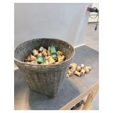 Basket of Thread Spools