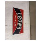 Crown Oil Gas Glass Pump Panel