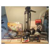 Cameras, Tripod, and Magnetic Recording Media