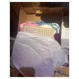 Crochet Textiles and Linens in Storage Boxes