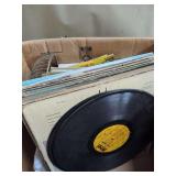 Assorted Collection of Vinyl Records and Reference Books