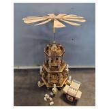German Wooden Christmas Pyramid with Candles