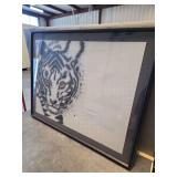 Framed Graphic Tiger Print