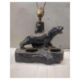 Ceramic Panther Table Lamp