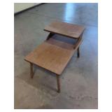 Two-Tiered Wooden Side Table