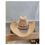 Studs P Pouchero Tan Cowboy Hat - Size 6 3/4