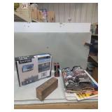 Sanus Vuepoint Tilting TV Wall Mount, Magazine, and Other Items