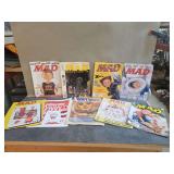 Assorted Magazines, Including Mad and WWF