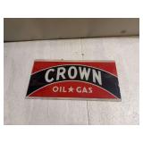 Crown Oil Gas Glass Pump Panel