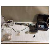 Collectibles, Survival Knife, and Spartus Alarm Clock