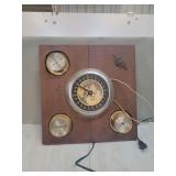Mastercrafters Weather Station with Clock, Thermometer, Barometer, and Hygrometer