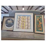 Three Framed Prints Including Dyman Furosall 1980
