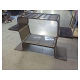 Custom-Built Display Stand with Multi-Tiered Shelving