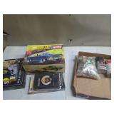 Assorted Hobby and Media Collection including AMT Model Kit, 8-Track Tape, and Puzzles